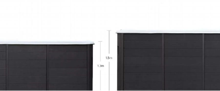 Height comparison of swim spa